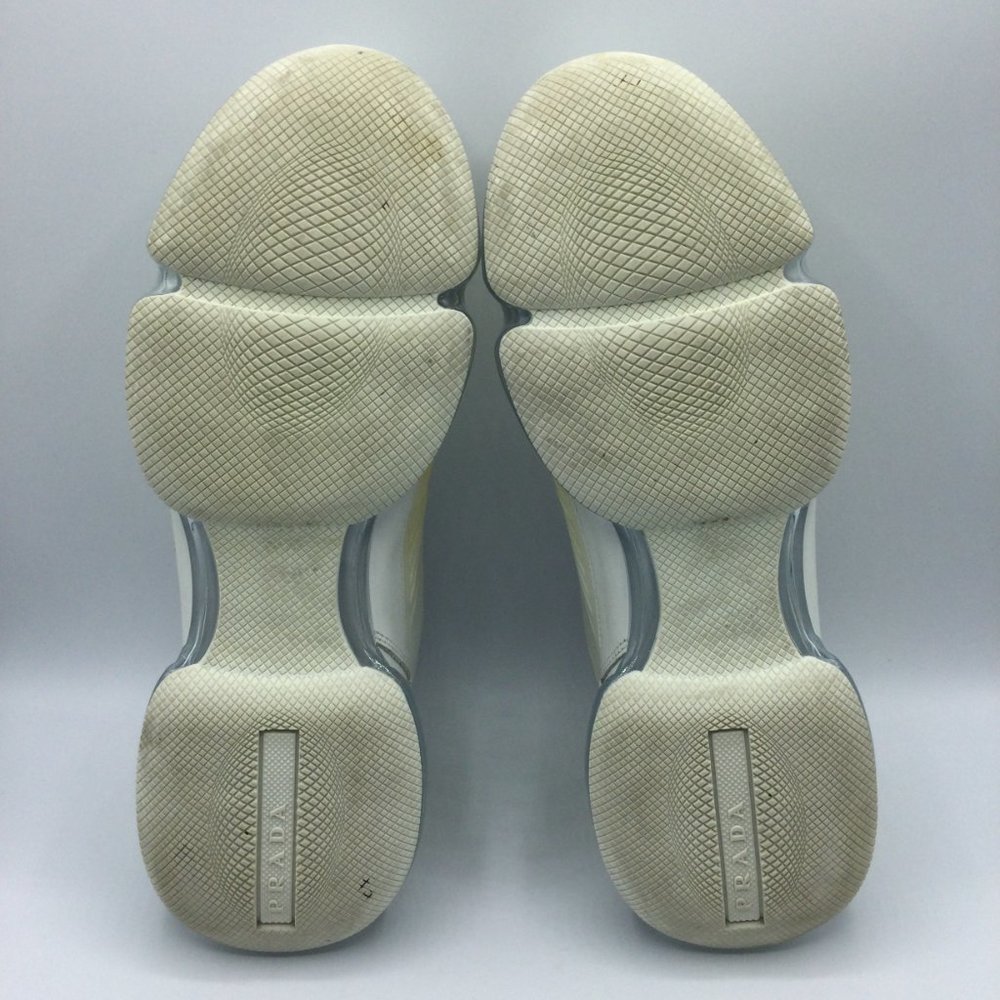 Prada Cloudbust Air Technical Sneakers Mens UK 8 US 9 White 2EG298 - Picture 9 of 16